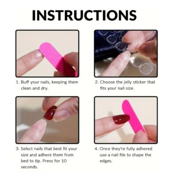 NEW! 🐰 Easter Bunny Press on Nails🌷 Easter Eggs Spring - Picture 3 of 5